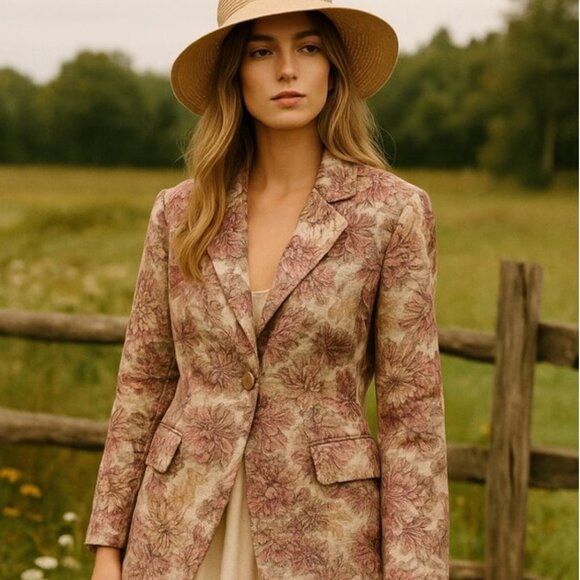 Christian Jacques Paris Floral Blazer – Free Size - Picture 10 of 10